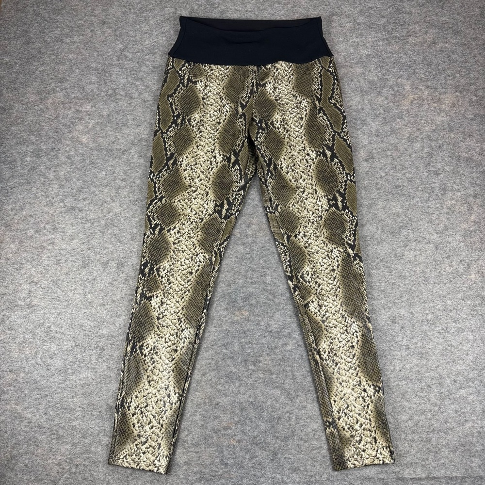 Spanx Assets Snake Skin Print High Waisted Leggings 29" Womens Large L